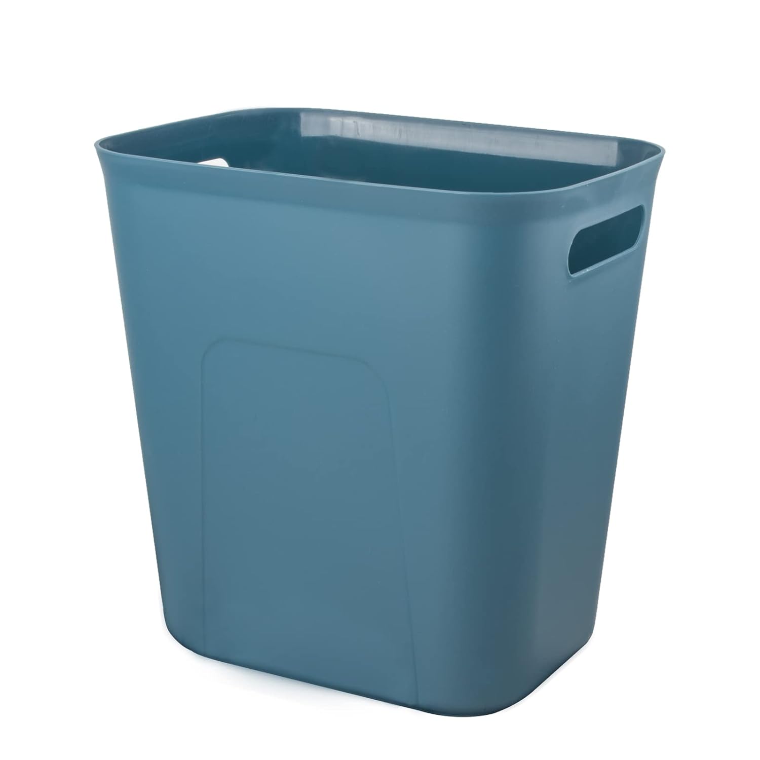 516XDzfv9xL._SL1500_.jpg Blue-Green 3.5-Gallon Plastic Wastebasket Bathroom - Image 1